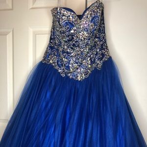 Royal blue prom dress